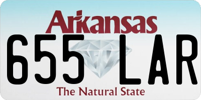 AR license plate 655LAR