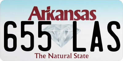 AR license plate 655LAS