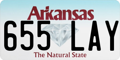 AR license plate 655LAY