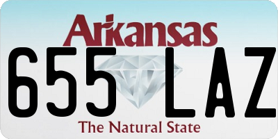 AR license plate 655LAZ