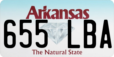 AR license plate 655LBA
