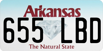 AR license plate 655LBD