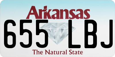 AR license plate 655LBJ