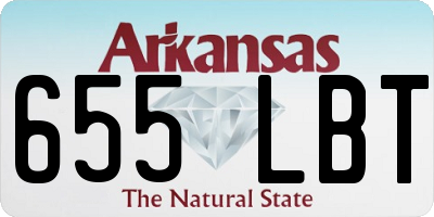 AR license plate 655LBT
