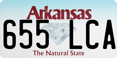 AR license plate 655LCA