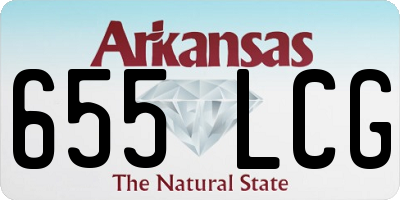 AR license plate 655LCG