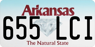 AR license plate 655LCI