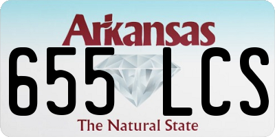 AR license plate 655LCS
