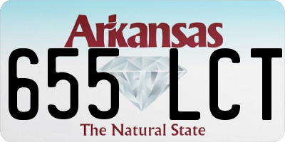 AR license plate 655LCT