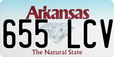 AR license plate 655LCV