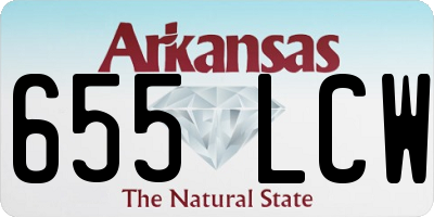 AR license plate 655LCW
