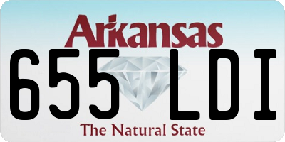 AR license plate 655LDI