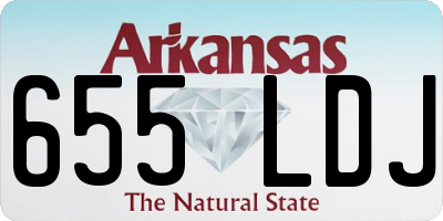 AR license plate 655LDJ