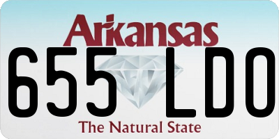 AR license plate 655LDO