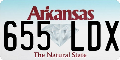 AR license plate 655LDX