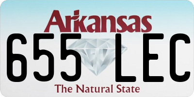 AR license plate 655LEC