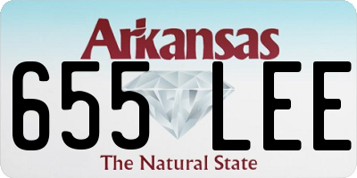 AR license plate 655LEE