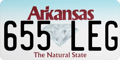 AR license plate 655LEG