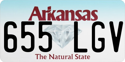 AR license plate 655LGV