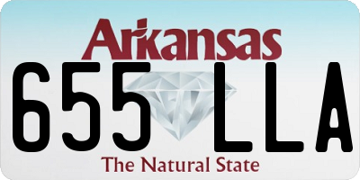 AR license plate 655LLA