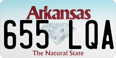AR license plate 655LQA