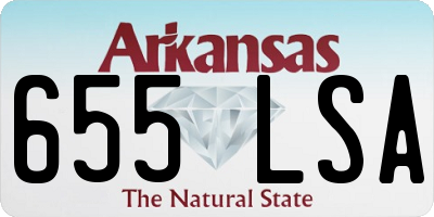 AR license plate 655LSA