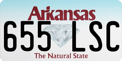 AR license plate 655LSC