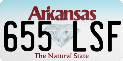 AR license plate 655LSF