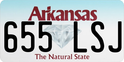 AR license plate 655LSJ