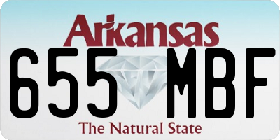 AR license plate 655MBF