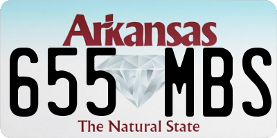 AR license plate 655MBS