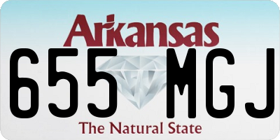 AR license plate 655MGJ