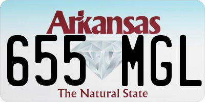 AR license plate 655MGL