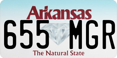 AR license plate 655MGR