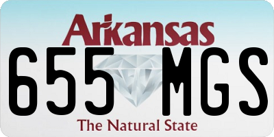 AR license plate 655MGS