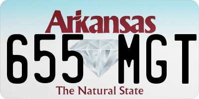 AR license plate 655MGT