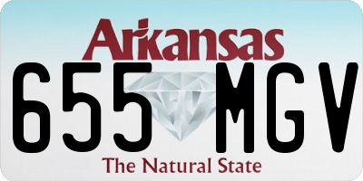 AR license plate 655MGV