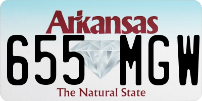 AR license plate 655MGW