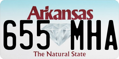 AR license plate 655MHA