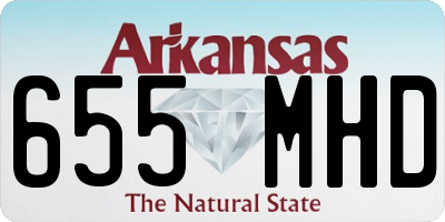 AR license plate 655MHD