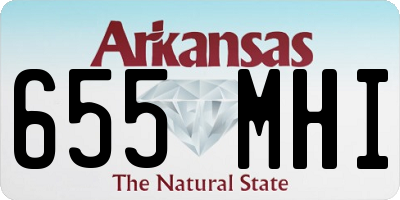 AR license plate 655MHI