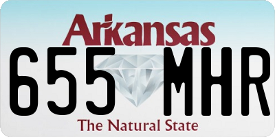 AR license plate 655MHR