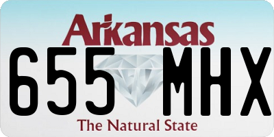 AR license plate 655MHX