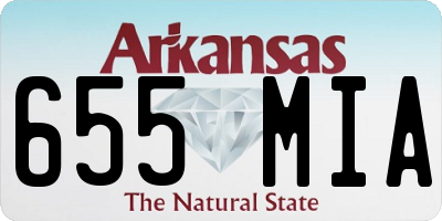 AR license plate 655MIA