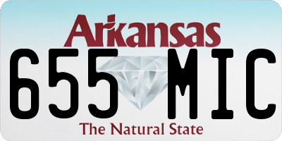AR license plate 655MIC
