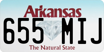 AR license plate 655MIJ