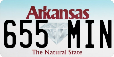 AR license plate 655MIN