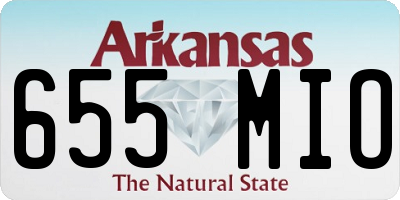 AR license plate 655MIO