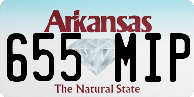 AR license plate 655MIP