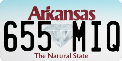 AR license plate 655MIQ